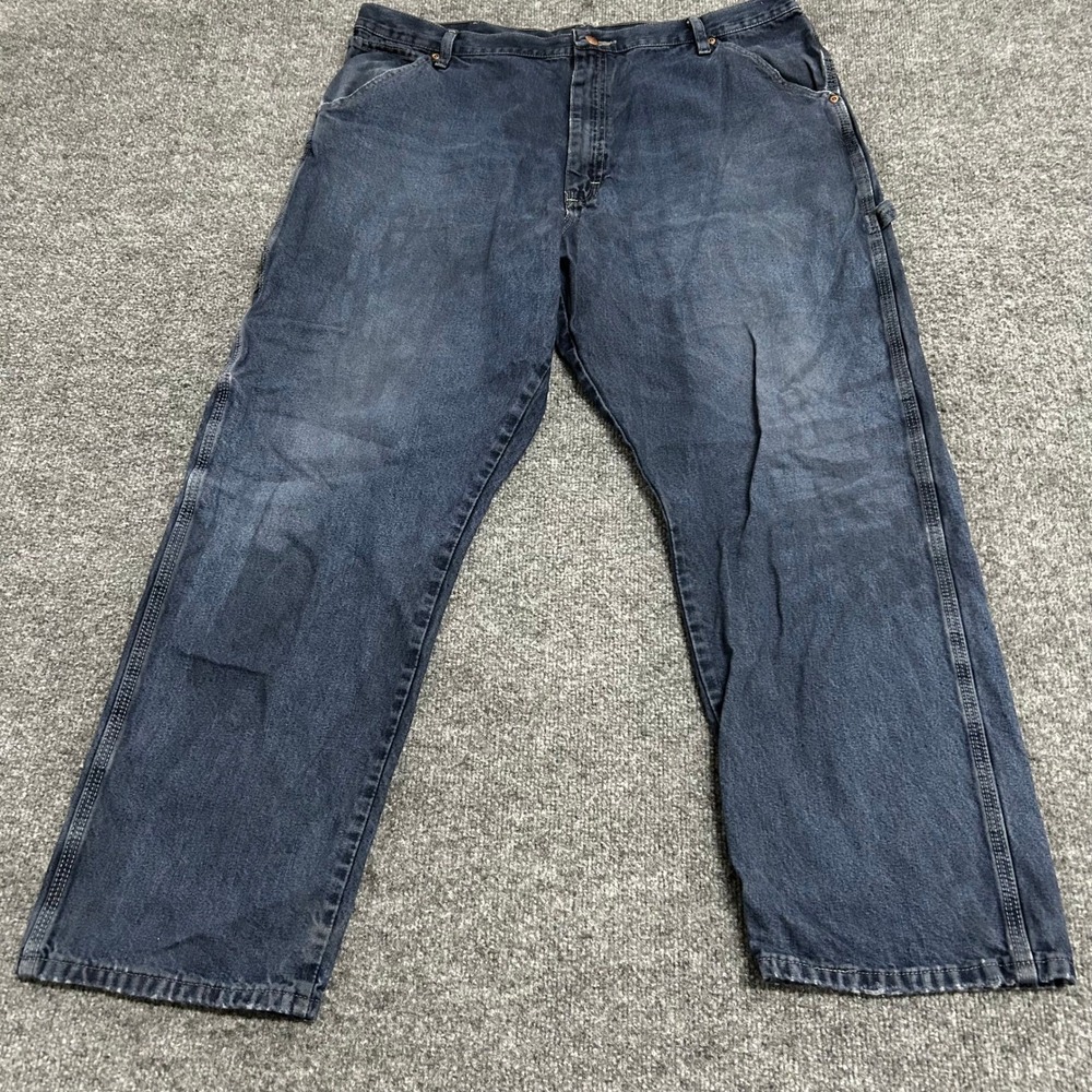 Wrangler Carpenter Jeans Mens Size 40x30 Blue Denim Utility Relaxed Fit 94LSWDV